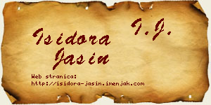 Isidora Jašin vizit kartica